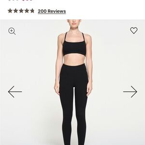 SKIMS Black Leggings